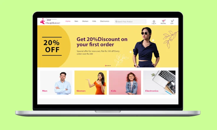 WooCommerce Shop Laptop Responsive View